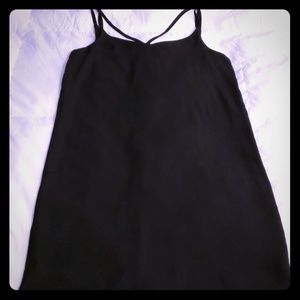 Pink Republic brand black, lined, mini dress